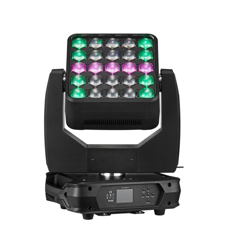 LED Moving Head:Matrix Beam Wash 3-in-1, Built-in Letters/Numbers, Artnet RDM